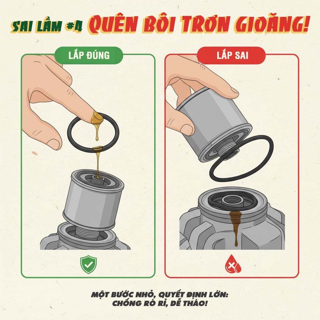 tự thay lọc ở nhà