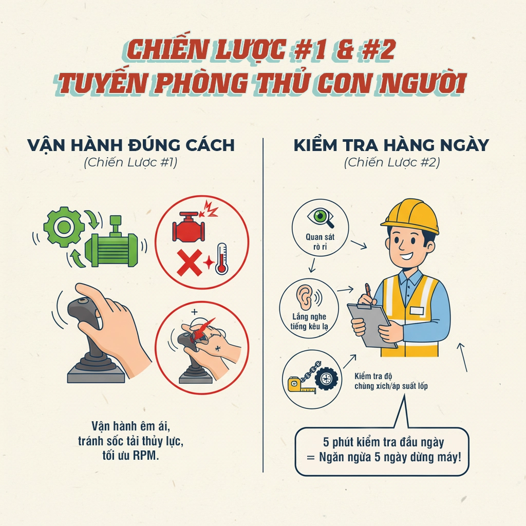 giảm thời gian dừng máy