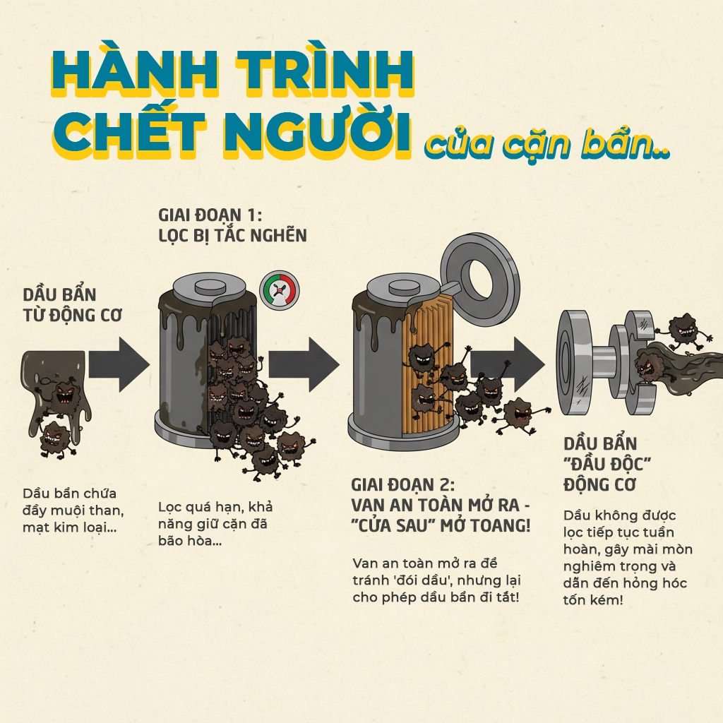 khi nào nên thay lọc nhớt, lọc nhiên liệu
