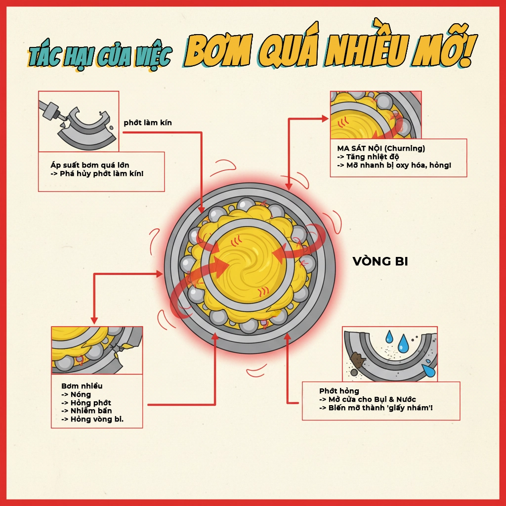 dùng quá nhiều hay ít mỡ