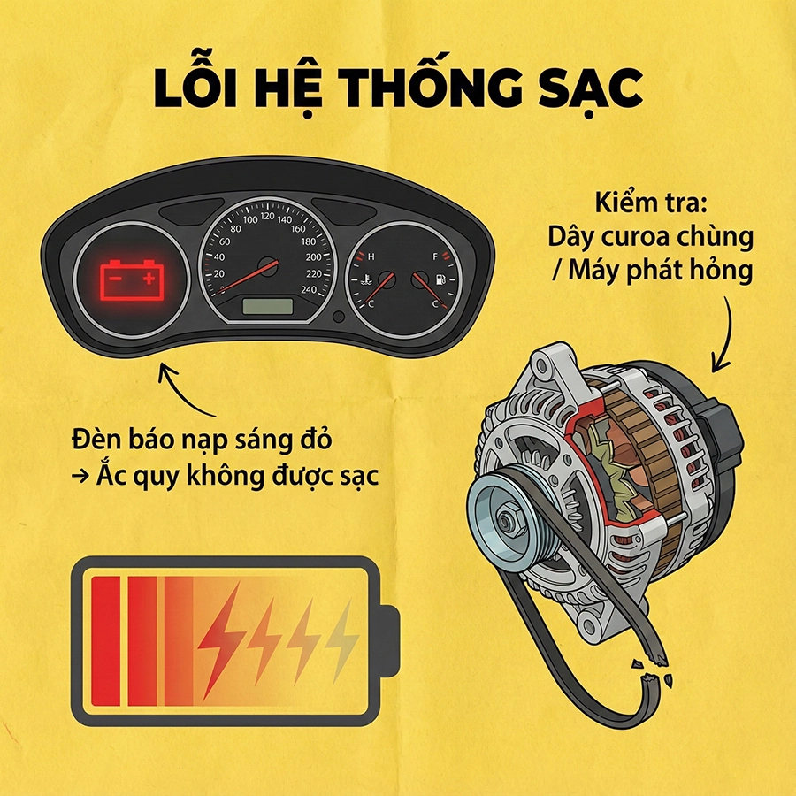 chẩn đoán lỗi hệ thống điện