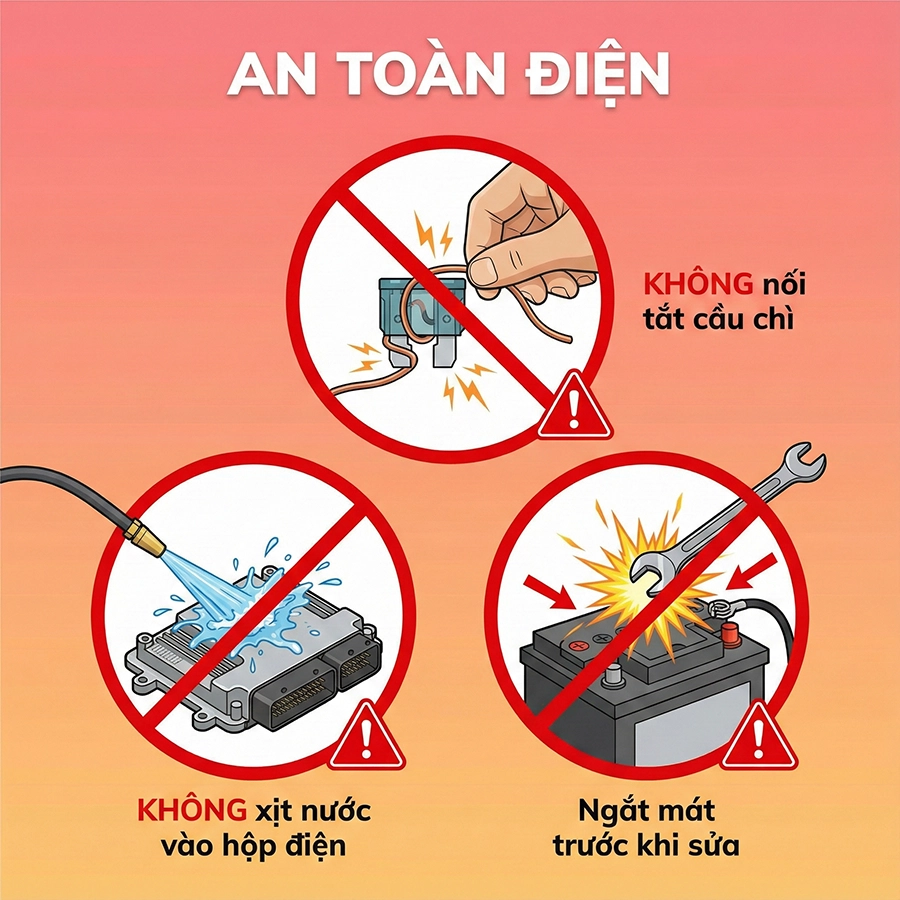 chẩn đoán lỗi hệ thống điện