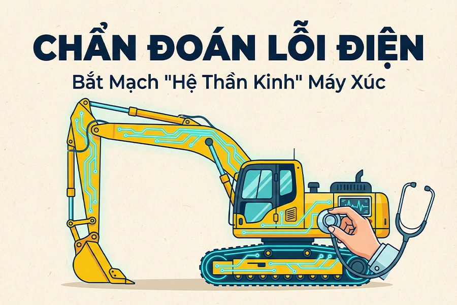 CHẨN ĐOÁN NHANH CÁC LỖI HỆ THỐNG ĐIỆN PHỔ BIẾN TRÊN MÁY MÓC CÔNG TRÌNH - KHI "MẠCH MÁU" GẶP SỰ CỐ
