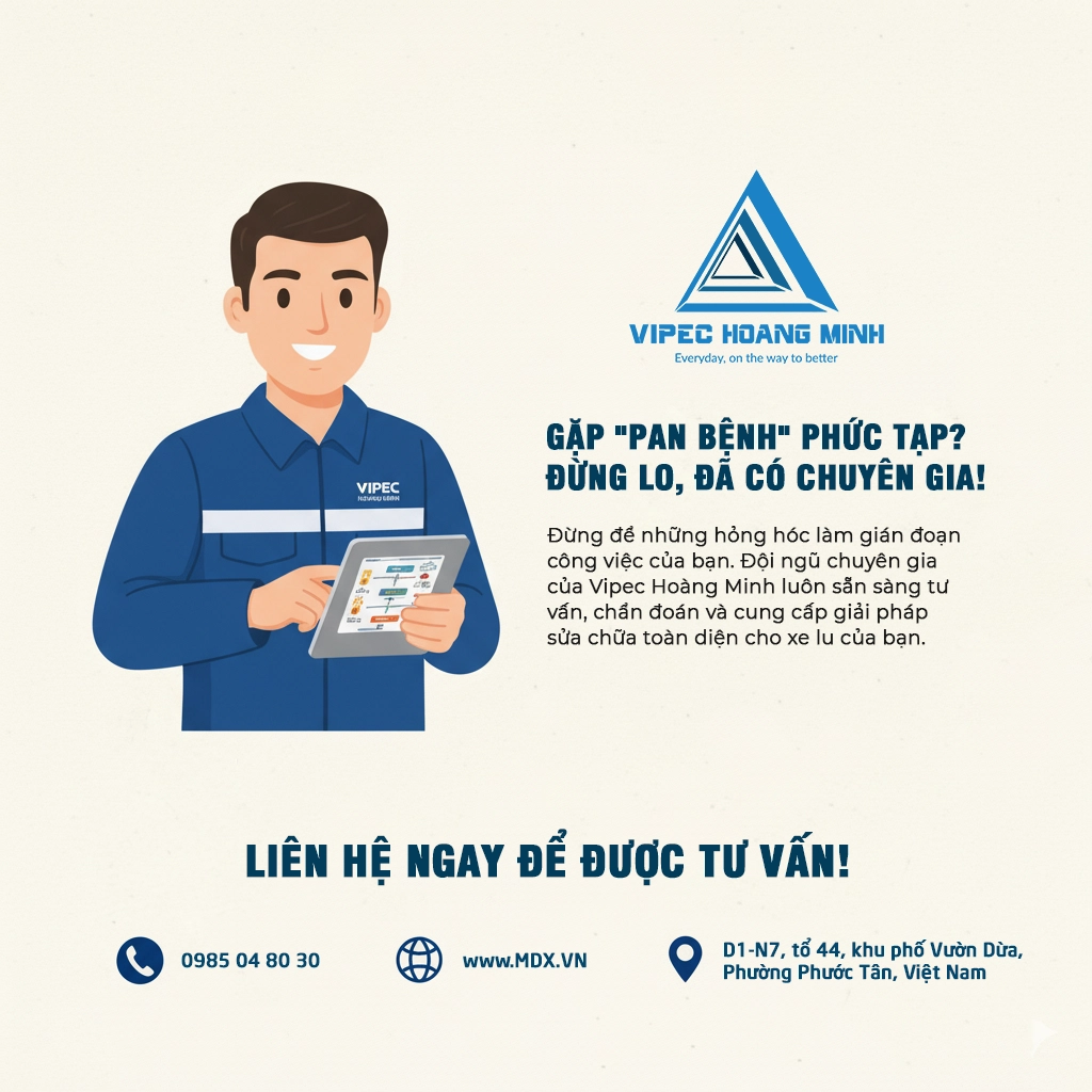 chẩn đoán và sửa chữa xe lu