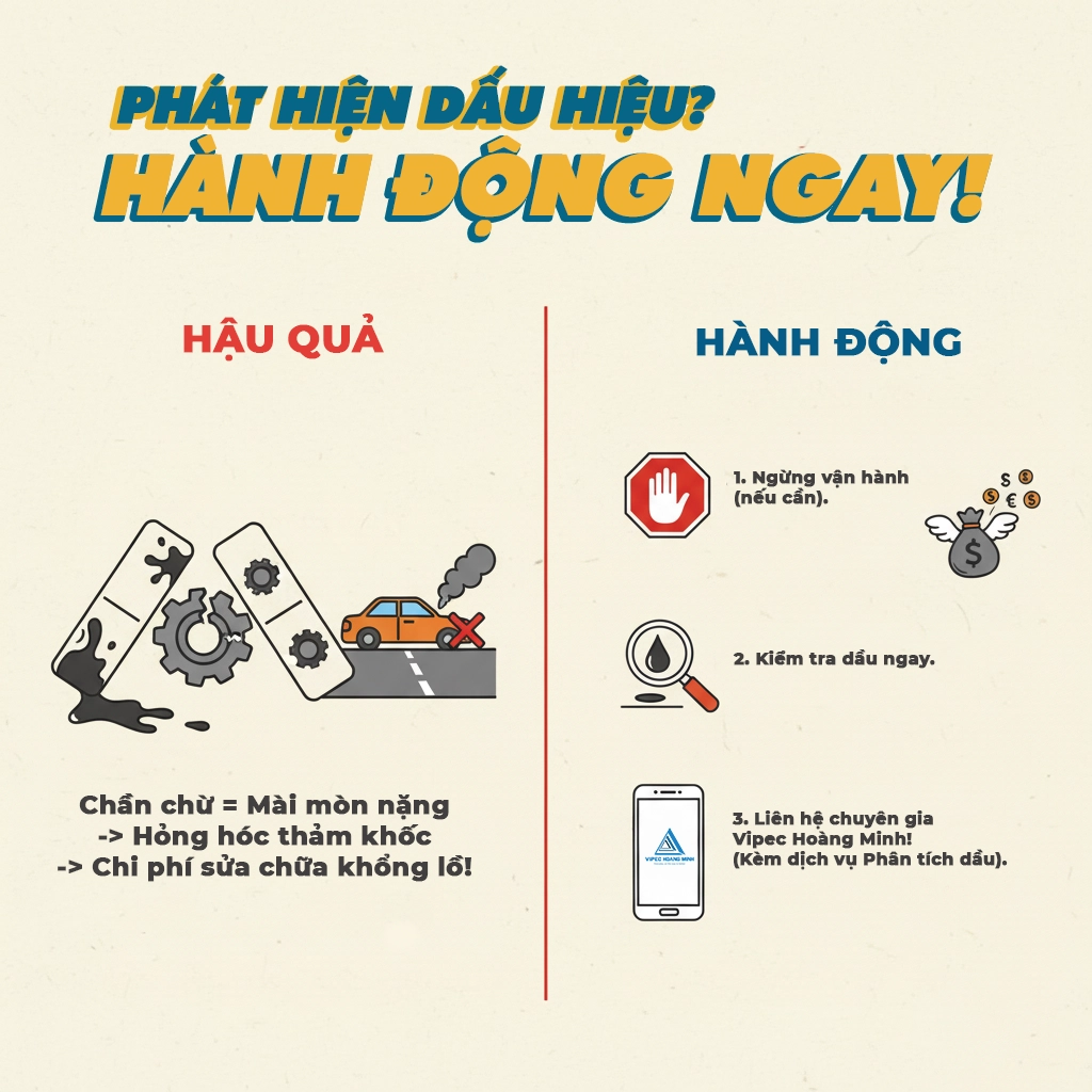 dấu hiệu nhận biết dầu hộp số cần thay thế