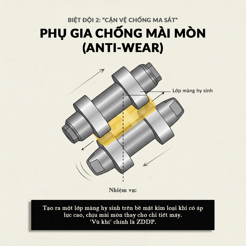 hệ phụ gia dầu nhớt