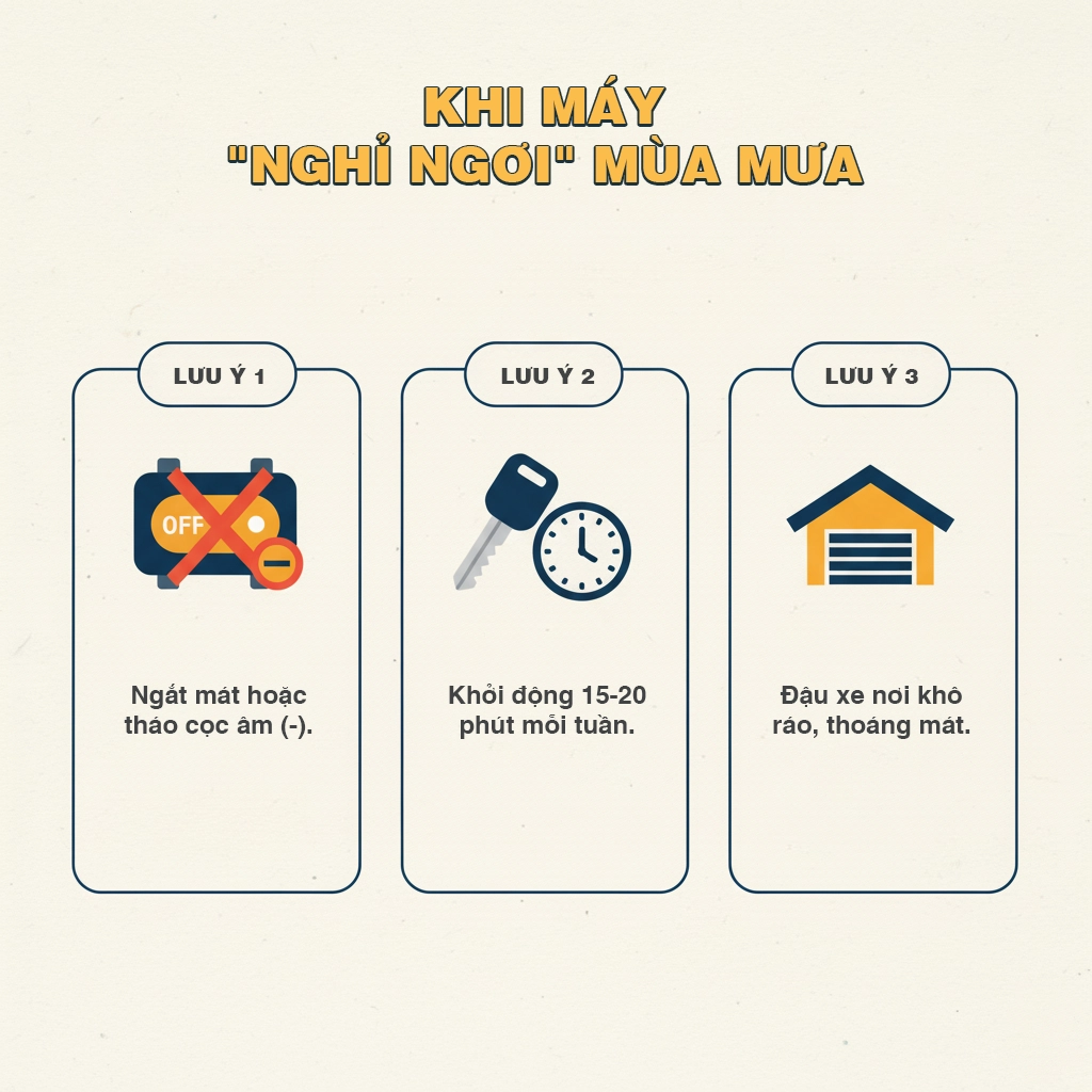 bảo dưỡng ắc quy đúng cách