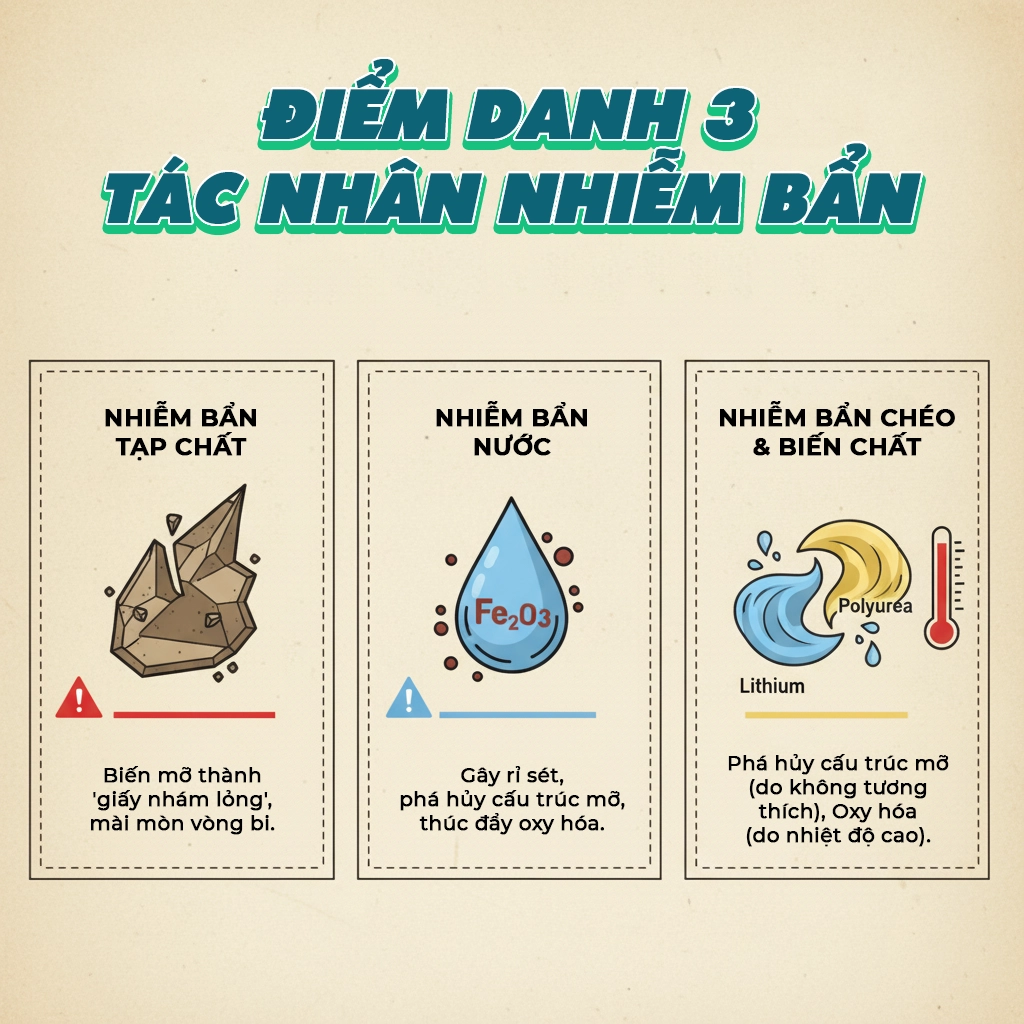 hướng dẫn bảo quản mỡ bôi trơn