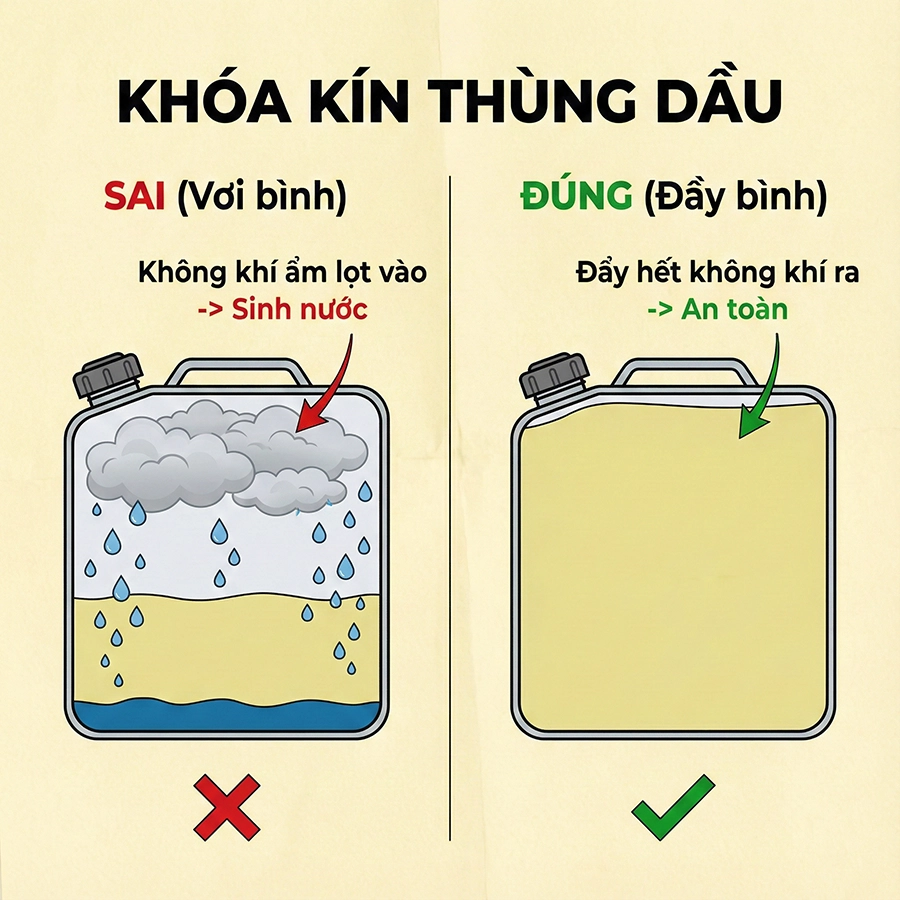 bảo quản máy cơ giới ngủ đông
