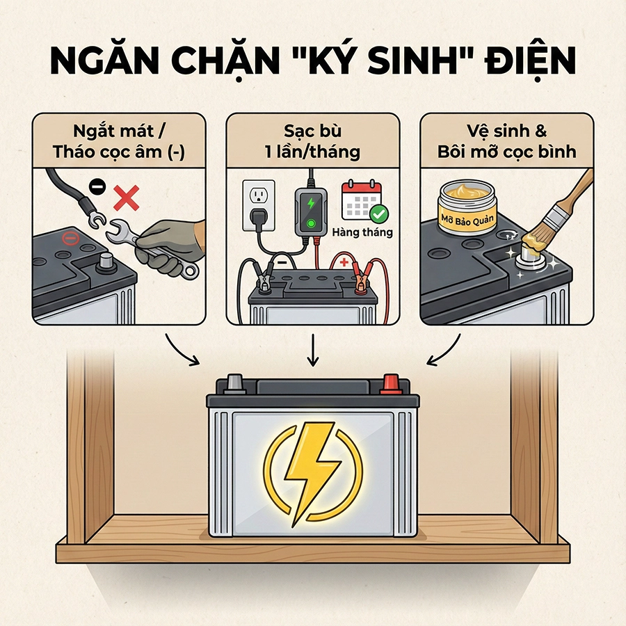 bảo quản máy cơ giới ngủ đông
