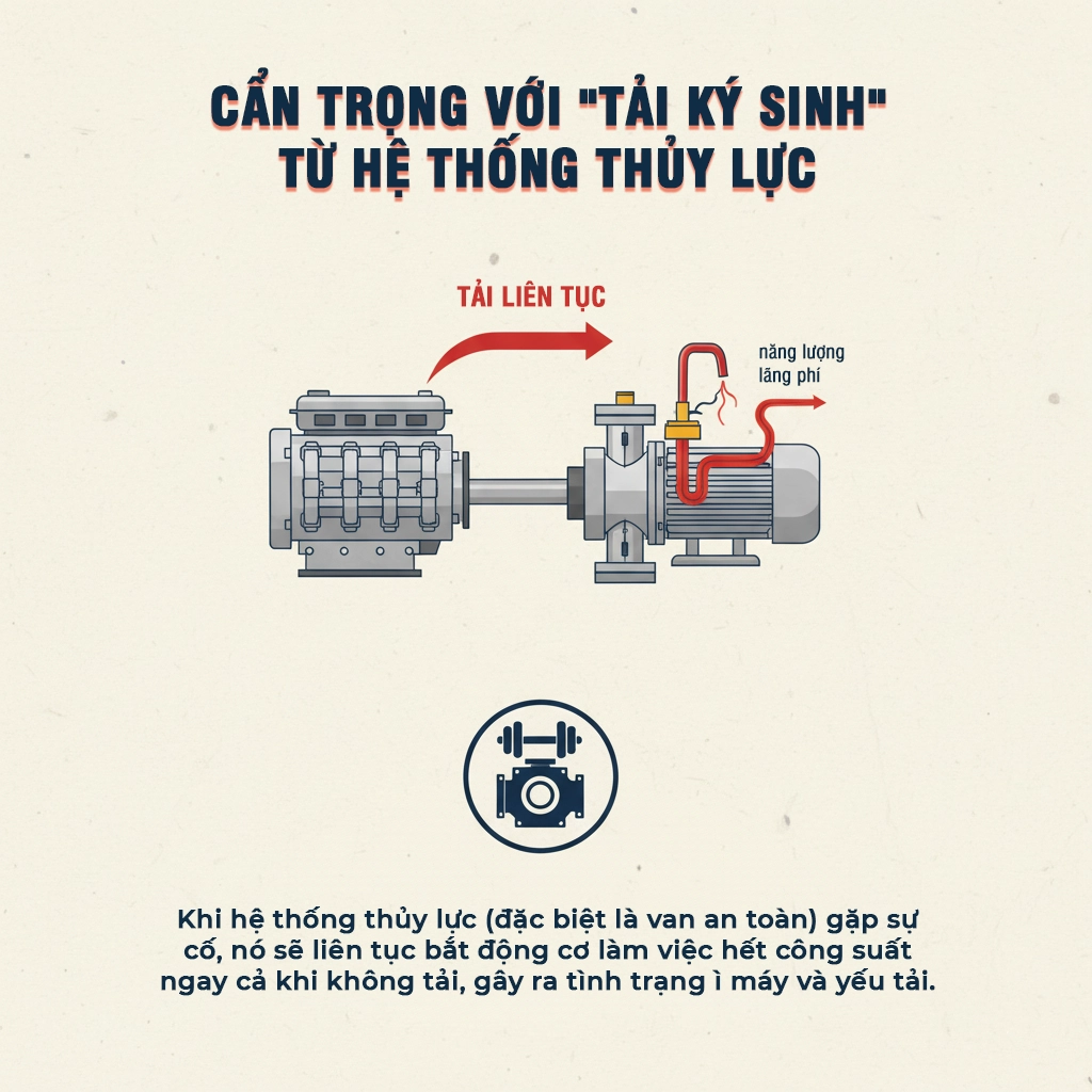 khắc khục động cơ xe lu ù lì, yếu tải