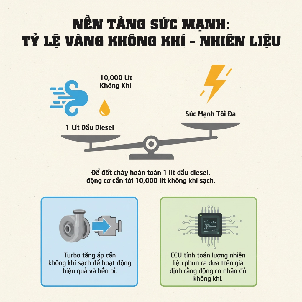 lọc gió bẩn