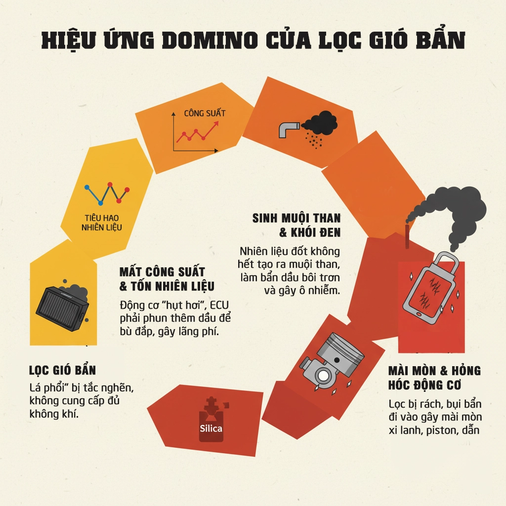 lọc gió bẩn