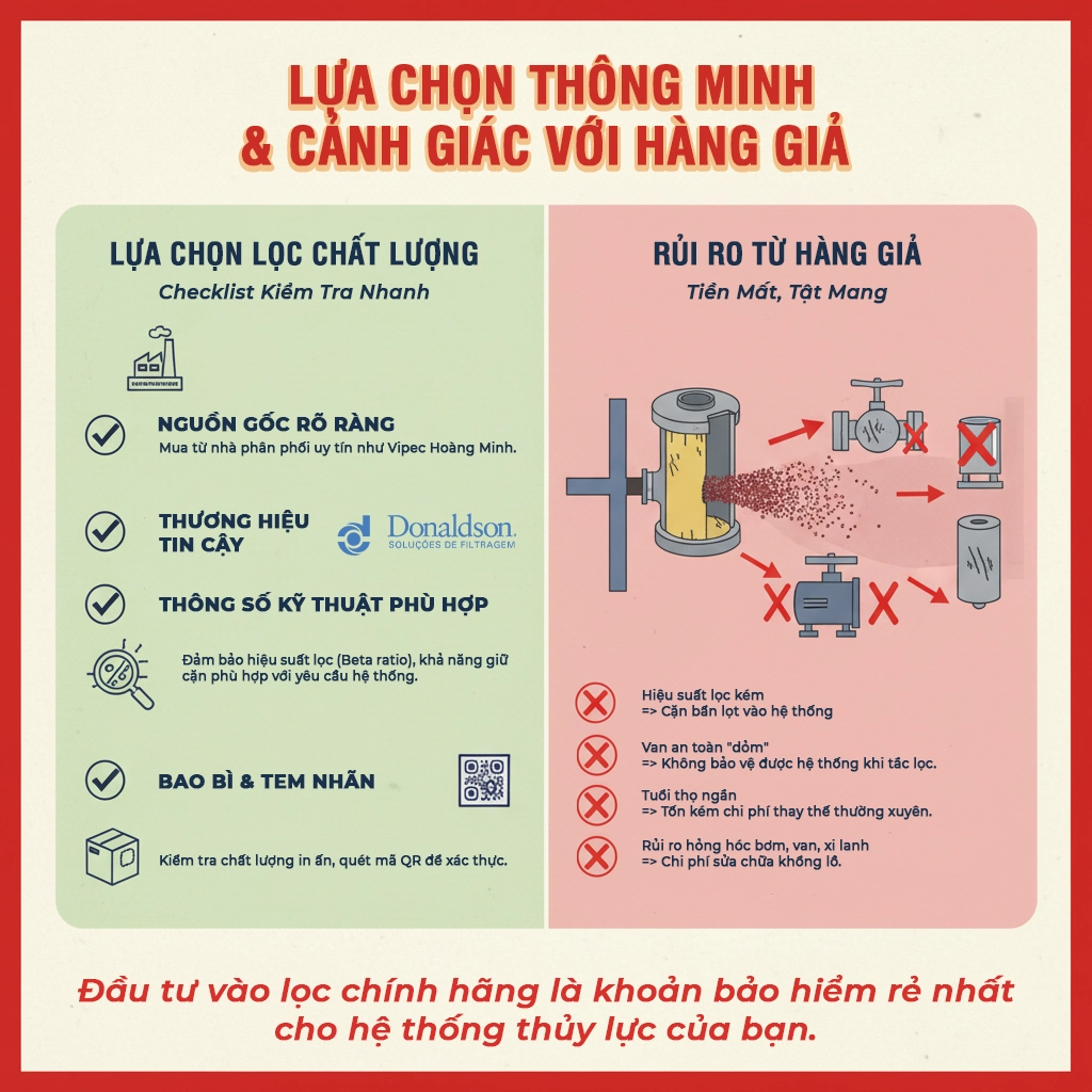 tại sao cần thay lọc thủy lực định kỳ