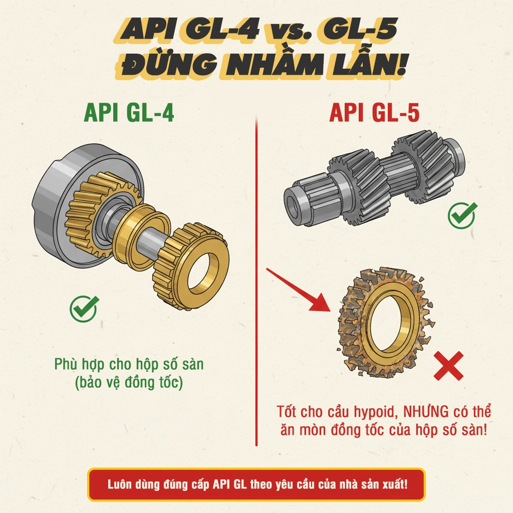 dầu cầu và dầu hộp số