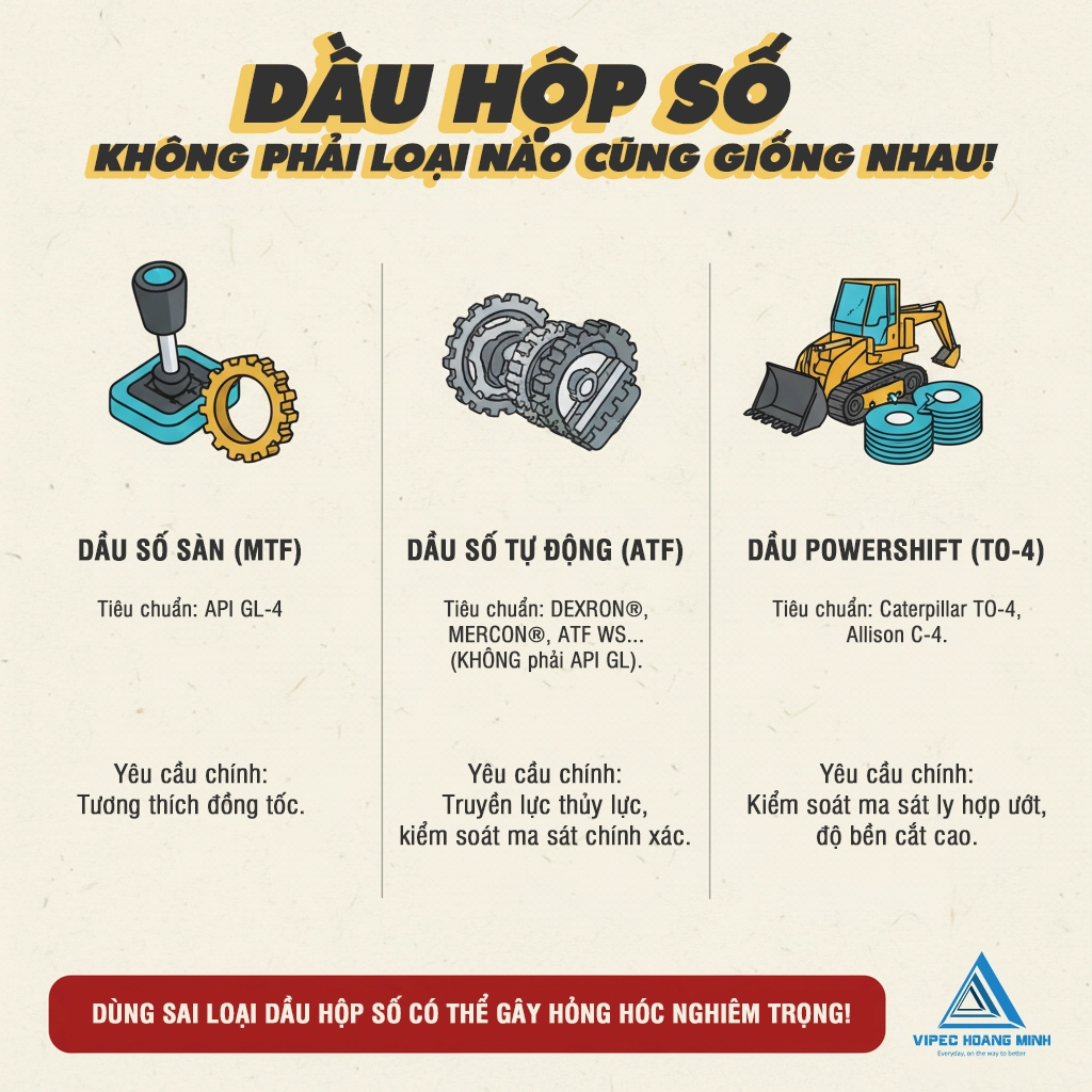 dầu cầu và dầu hộp số