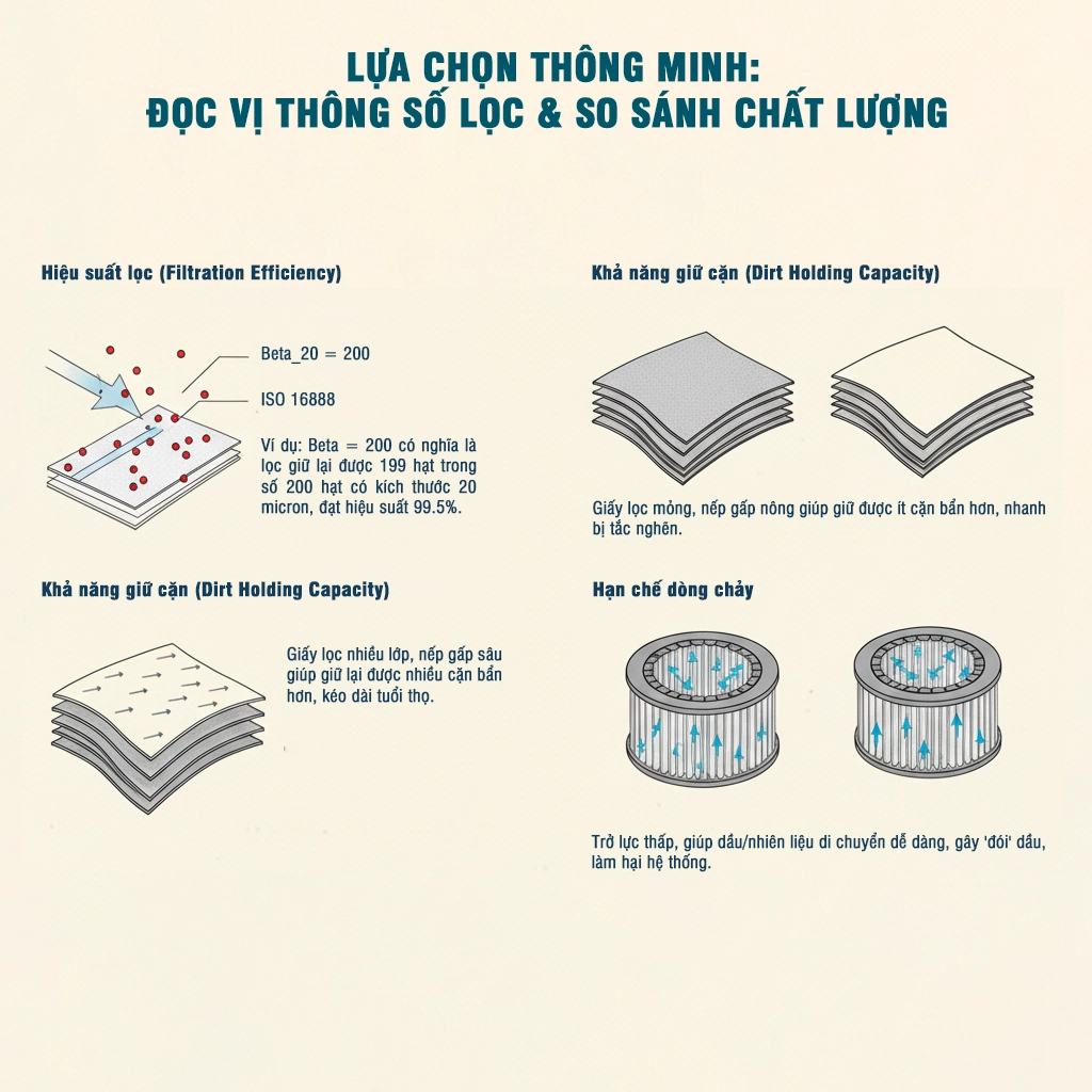 vai trò của lọc động cơ