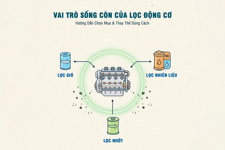 vai trò của lọc động cơ