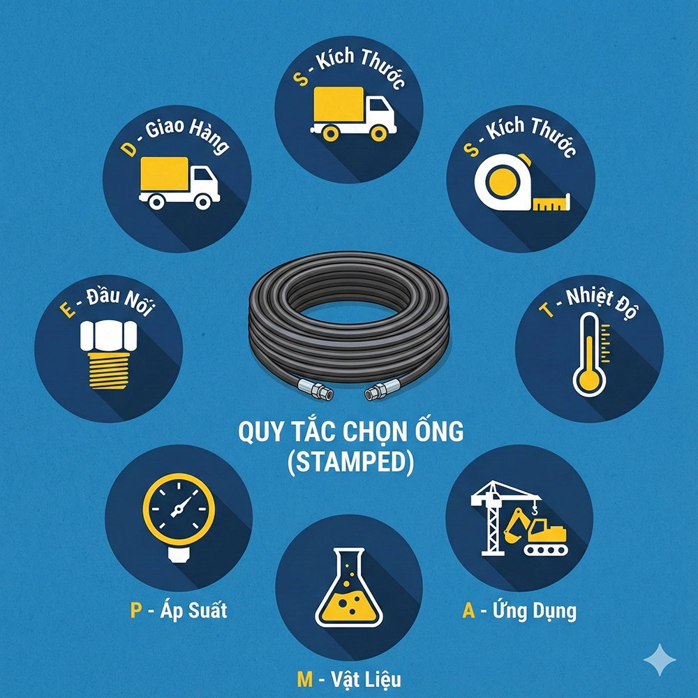 vỡ ống dầu thủy lực