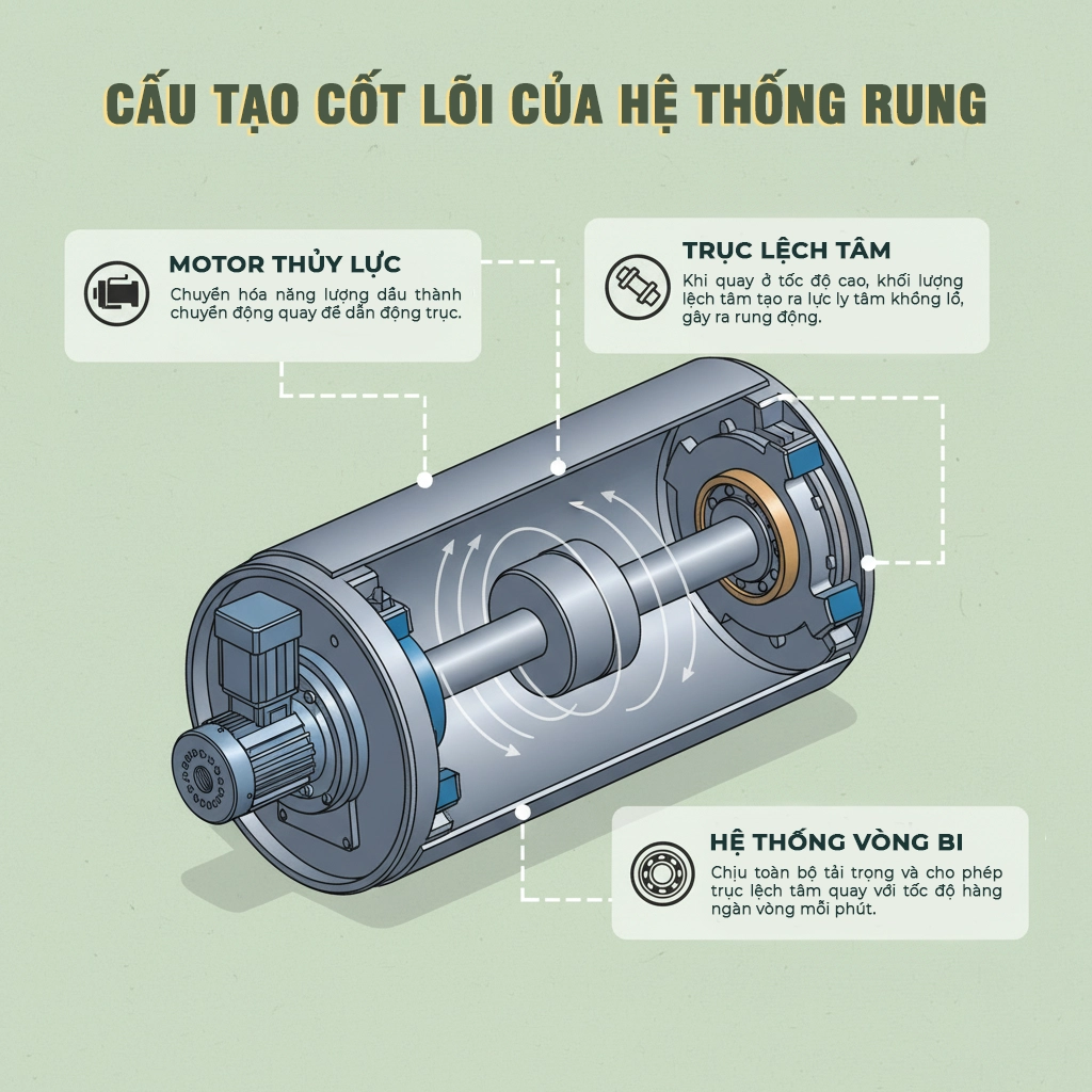 xe lu mất rung hoặc rung yếu