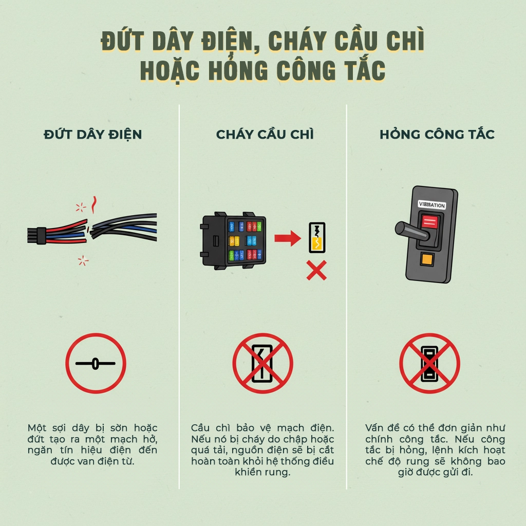 xe lu mất rung hoặc rung yếu