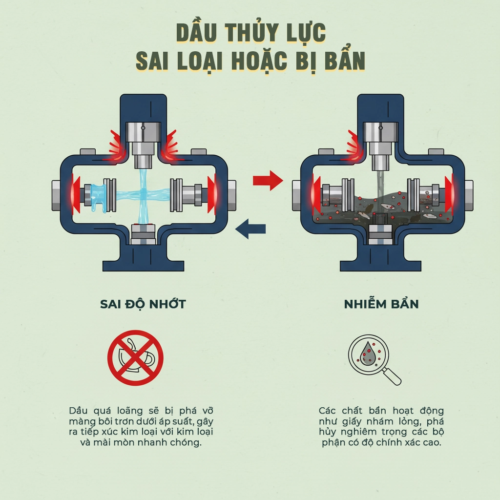 xe lu mất rung hoặc rung yếu