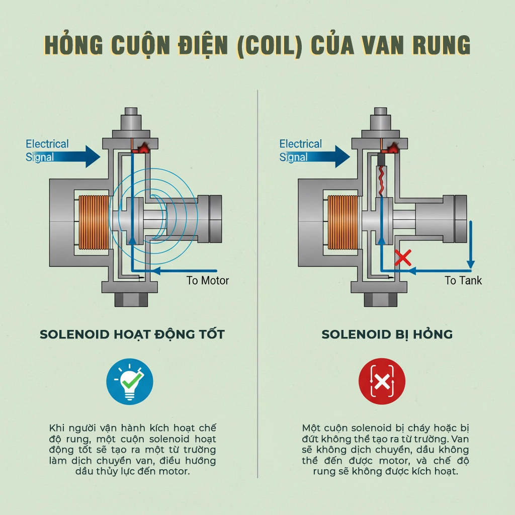 xe lu mất rung hoặc rung yếu