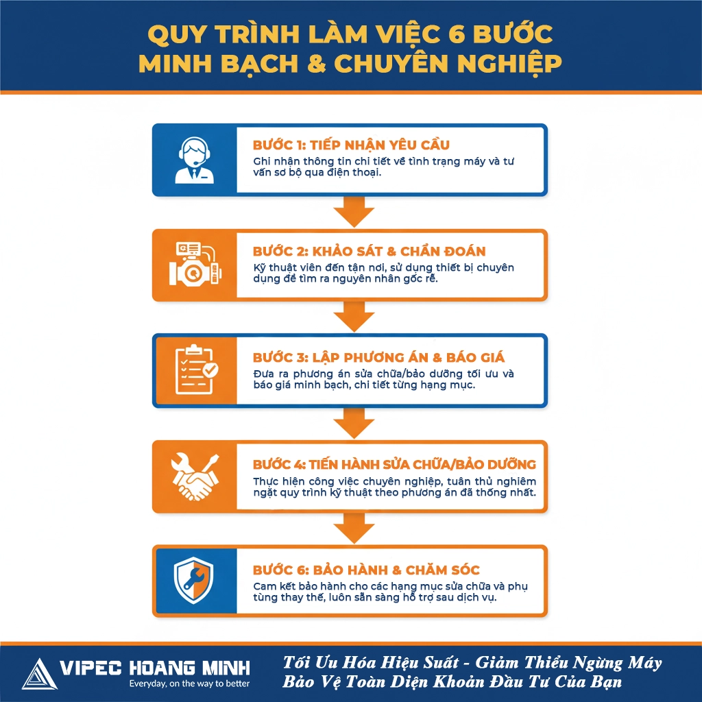 dịch vụ sửa chữa máy đào