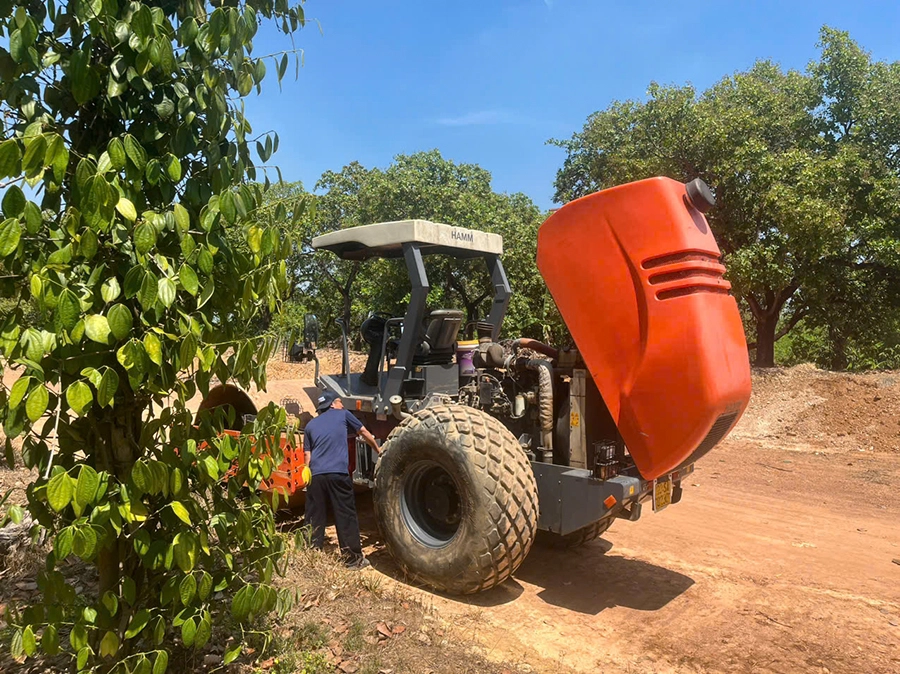 sửa chữa xe lu